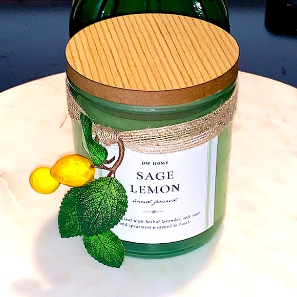 DW HOME CANDLE SAGE LEMON RICHLY SCENTED NEW 1 WICK 9.3oz - Picture 5 of 6